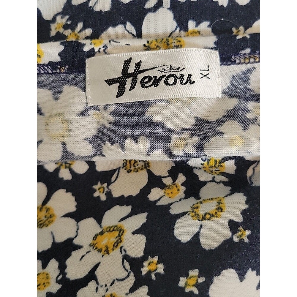 Heron Flower Tank Dress Size XL Summer Vacation Casual Comfy - Picture 3 of 5
